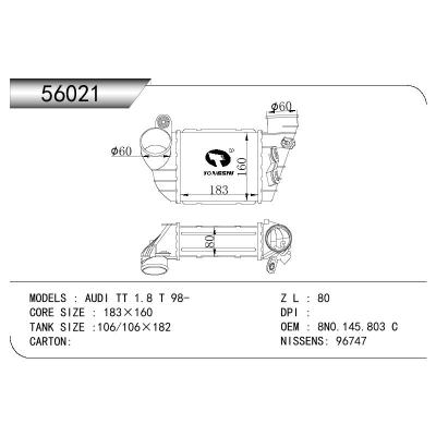 適用于AUDI AUDI TT(98)1.8I OEM:8N0.145.803.C/8N0145803C