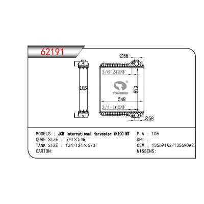 適用于PERKINS JCB INTERNATIONAL HARVESTER MX100 OEM:135691A3/135690A3