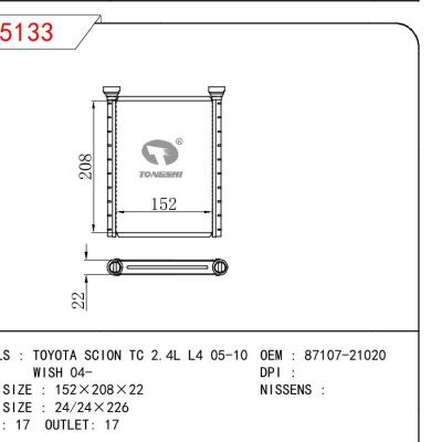 適用于TOYOTA TOYOTA SCION TC 2.4L L4 05-10/WISH 04- OEM:87107-21020