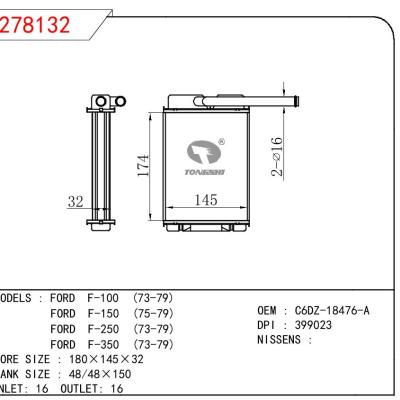 適用于FORD FORD F-100 (73-79)/FORD F-150 (75-79)/FORD F-250 (73-79)/FORD F-350 (73-79) OEM:C6DZ-18476-A