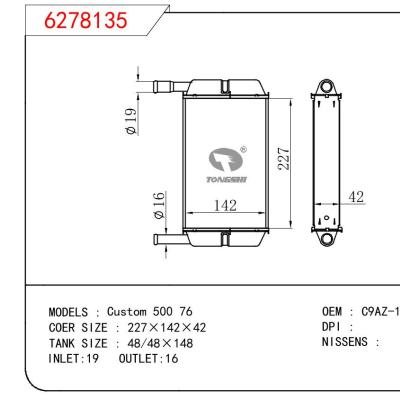 適用于FORD Custom 500 76 OEM:C9AZ-18476-A