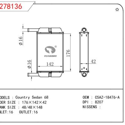 適用于FORD Country Sedan 68 OEM:C5AZ-18476-A