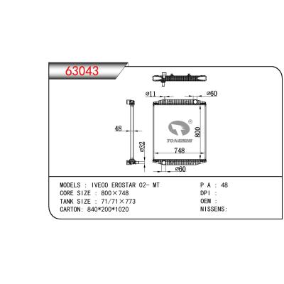 適用于CHINESE CAR IVECO EROSTAR OEM:93192909/41008464