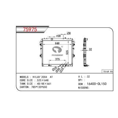 適用于TOYOTA HILUX 2004 AT OEM:16400-0L150