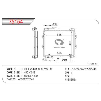 適用于TOYOTA HILUX LN147R 3.0L