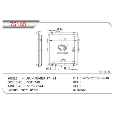 適用于TOYOTA HILUX-4 RUNNER KF-LN167