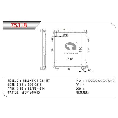 適用于TOYOTA HILUX4×4