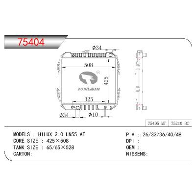 適用于TOYOTA HILUX 2.0 LN55