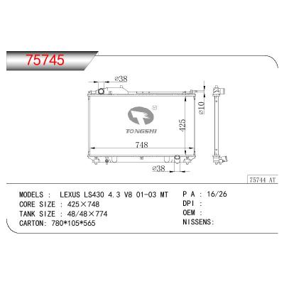 適用于TOYOTA LEXUS LS430 4.3 V8