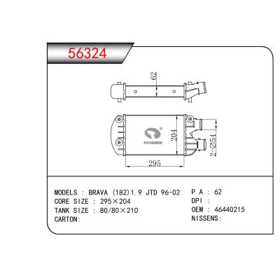 適用于FIAT BRAVA (182)1.9 JTD OEM:46440215