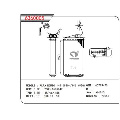  適用于ALFA ROME0 145 (930) /146 (930) OEM:60779470