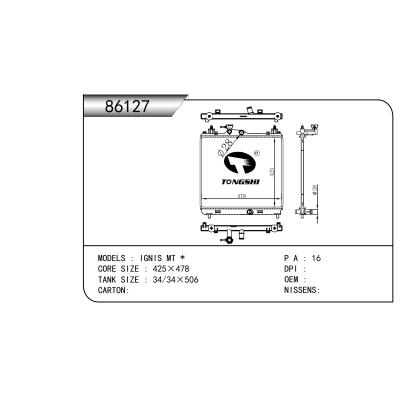 適用于IGNIS MT *   乘用車散熱器
