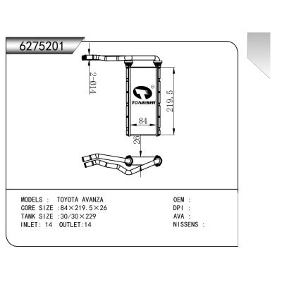 適用于  豐田TOYOTA AVANZA   暖風(fēng)