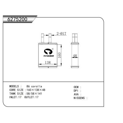 適用于   86 corolla    暖風(fēng)