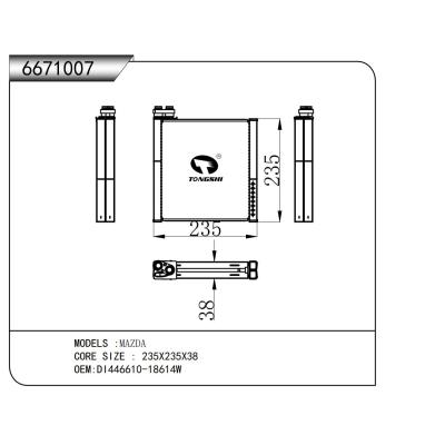 適用于  馬自達(dá)MAZDA 209 FIESTA   蒸發(fā)器