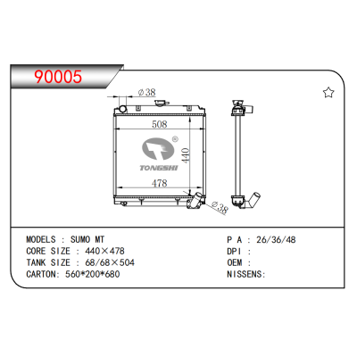 適用于SUMO MT散熱器