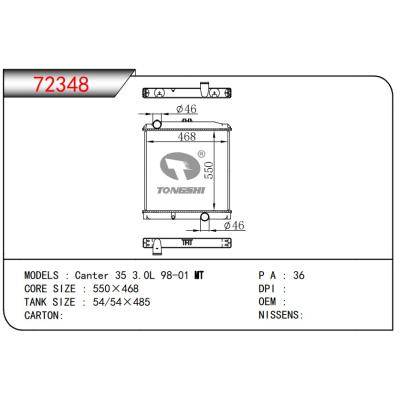 適用于?? Canter 35 3.0L 98-01?MT???散熱器