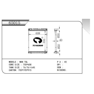 適用于 MAN TGL  散熱器