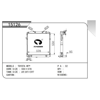 適用于   TOYOTA豐田 MT*   散熱器