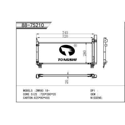 適用于   ZWR80 18-   冷凝器