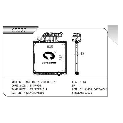 適用于   MAN TG -A 310 HP 02-   散熱器