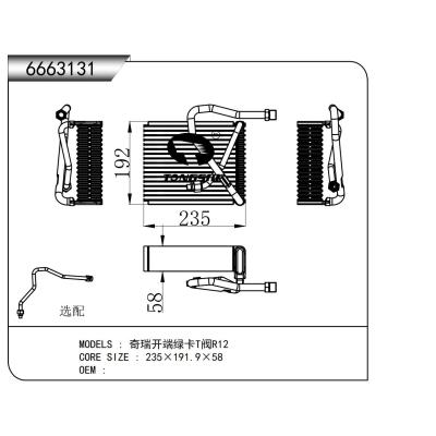 適用于  奇瑞開端綠卡T閥R12  蒸發(fā)器
